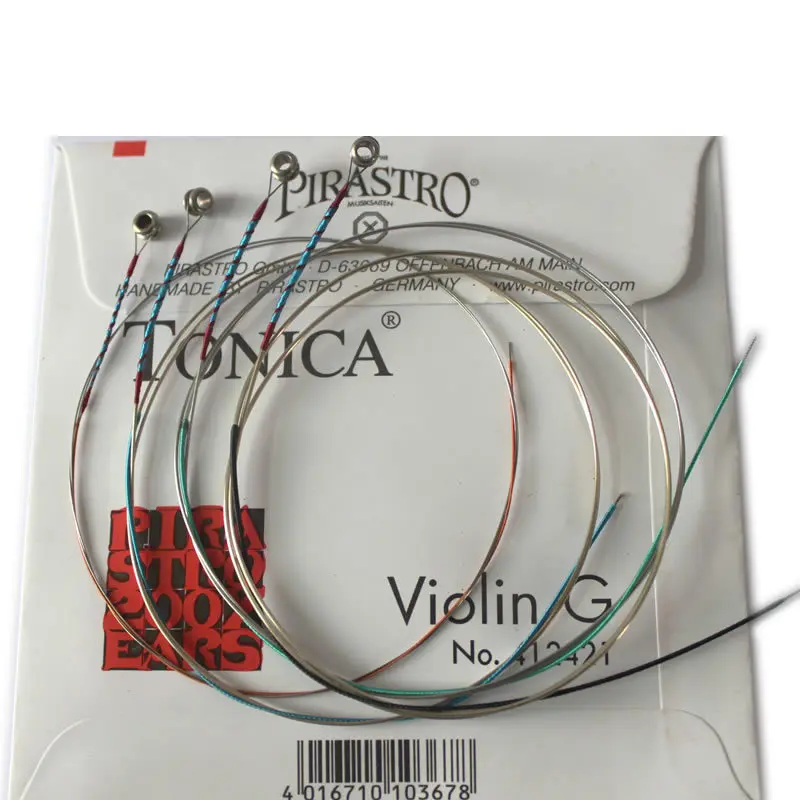 

4 pcs/set Original Pirastro Tonica Violin Strings a, e, g, d Nylon Violin Strings 4/4 3/4 Free Shipping wholesale