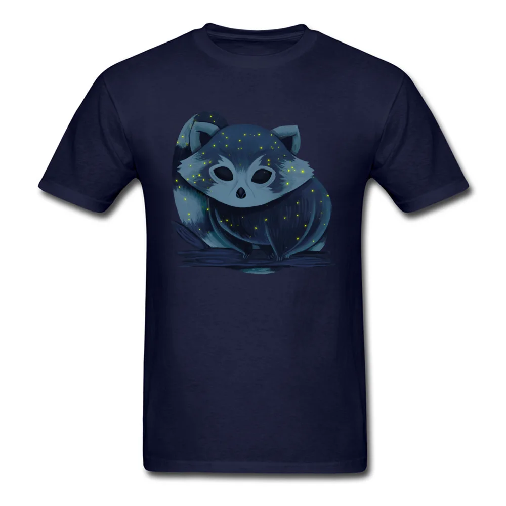 RED PANDA FROM SPACE Funky Print Tops T Shirt Crewneck Summer 100% Cotton Short Sleeve T Shirts for Men Gift Clothing Shirt RED PANDA FROM SPACE navy