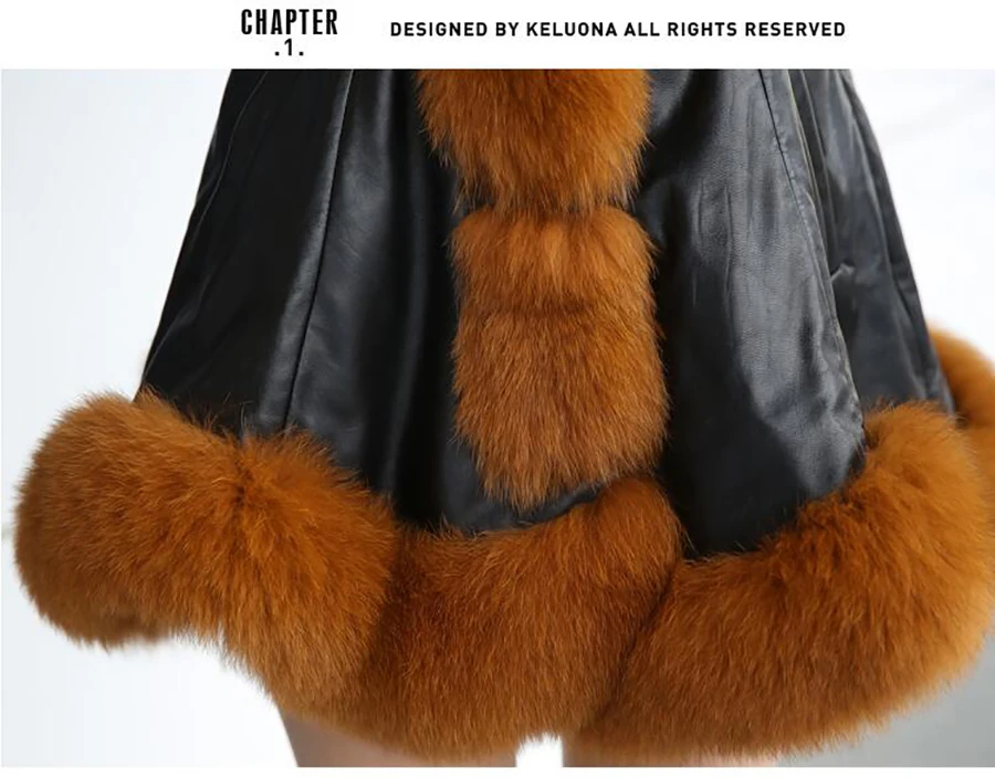 Plus Size 6XL Winter Faux Fur Coat Elegant Women Thicken Warm Outwear Party Overcoat Jacket Top Quality Imitation Fox Fur Collar (14)