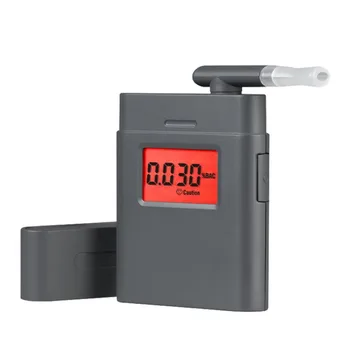 

Newest Digital Alcohol Tester Square Shape Quick Response and Resume Audible Alert Red Backlight Screen Mouth Piece Hot Selling