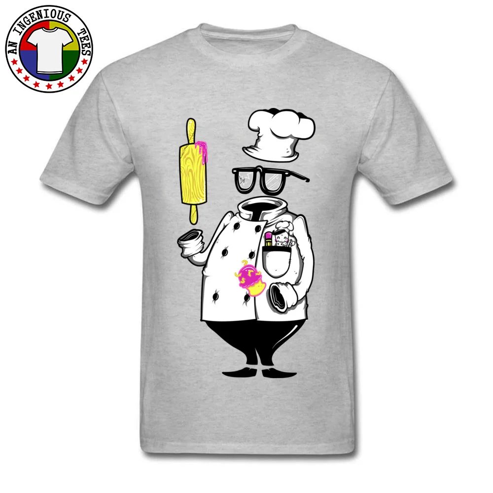 Comics invisible Baker Casual Short Sleeve Summer/Autumn Tops & Tees Prevalent Round Collar 100% Cotton Tee Shirts Man T Shirts invisible Baker grey