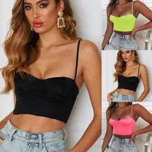 Сексуальный укороченный топ без рукавов, женский укороченный топ без рукавов, короткий рукав, кропп, открытая спина, с бюстгальтером, сексуальный клубный укороченный женский топ на бретелях