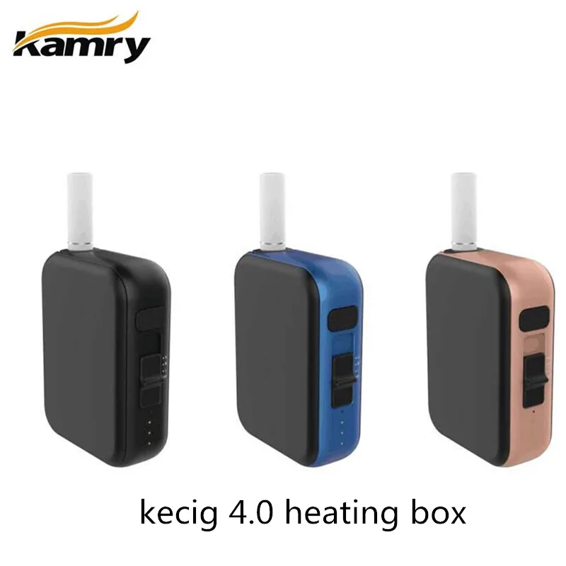 

Original Kamry kecig 4.0 Kit Heating Box Mod Kit 650mAh Battery Built-in Vape Box Mod Temperature Control Mini Box Mod