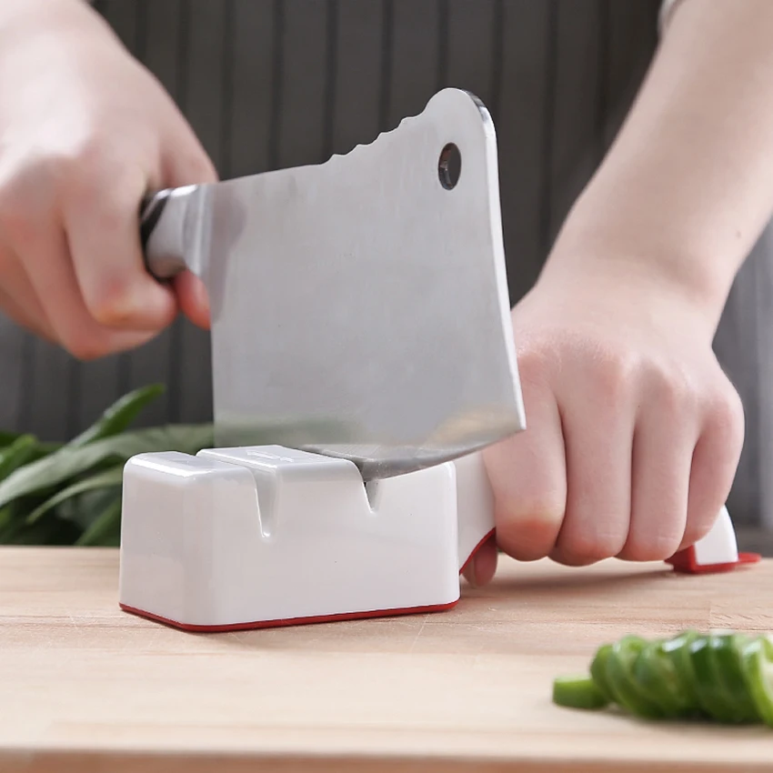 Two Stages (Diamond & Ceramic) Kitchen Knife Sharpener ,Sharpening Stone Household Knife