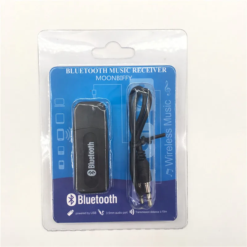 Bluetooth Aux беспроводной портативный мини черный Bluetooth музыкальный аудио приемник адаптер 3,5 мм стерео аудио для iPhone Android телефонов