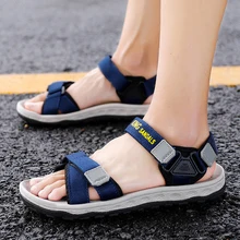 Мужские сандалии; Летняя обувь; пляжные сандалии на плоской подошве; мужские повседневные сандалии; обувь черного цвета; высококачественные Нескользящие уличные сандалии унисекс