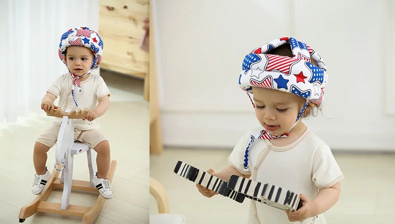 Proteção para a para a Cabeça do Bebê Anti colisão de Proteção Chapéu do Bebê Capacete de Segurança Kid Ajustável Almofada Cabeça do Bebê Caminhada Sit Infantil Anti colisão Cap Protector 2 Cheap Travesseiro