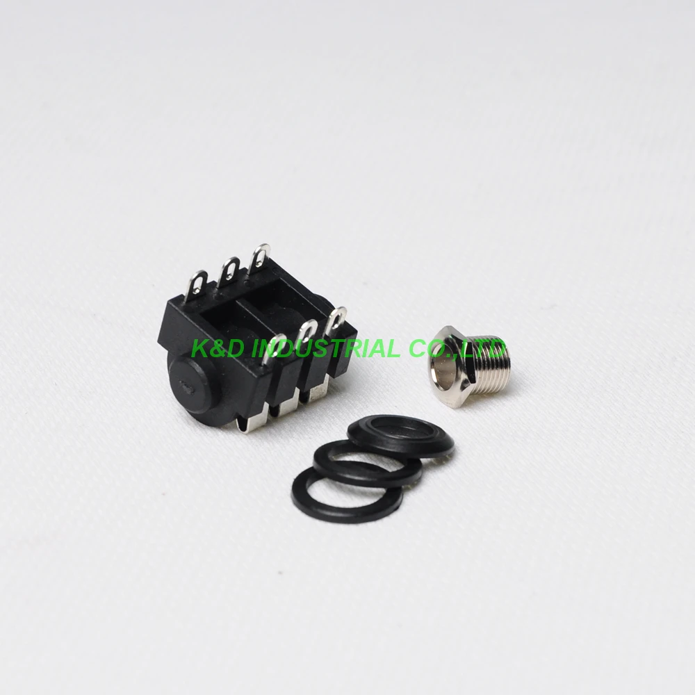 10pcs 1 4 Cliff Phone Jack 6 35 6pin Headphone Audio Tube Amp Guitar Stereo