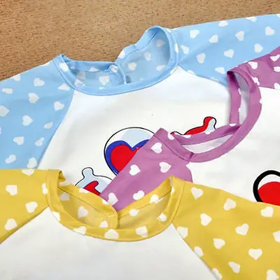 Cute Infant Kid Baby Bibs Waterproof Feeding Bib Saliva Burp Apron Long Sleeve Bibs Smock Stuff