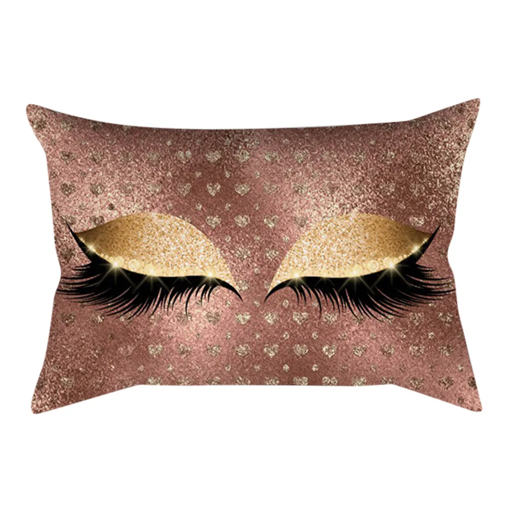 

36 Style Eyelash Out Soft Velvet Cushion Cover 30x50cm Decorative Pillows Cover Cushion Navidad New Year Gift Dropshipping