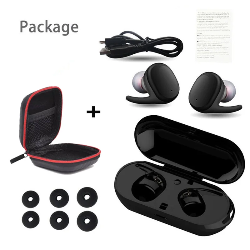 Yinew S9100 наушники вкладыши Беспроводной Bluetooth BT5.0 Hands Free стерео гарнитура с