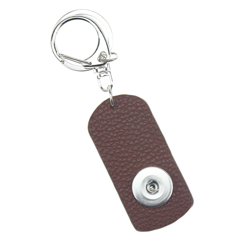 

Wholesale high quality PU key chain snaps Key chain buttons Key chain factory snaps buttons fit 20mm snap button for women