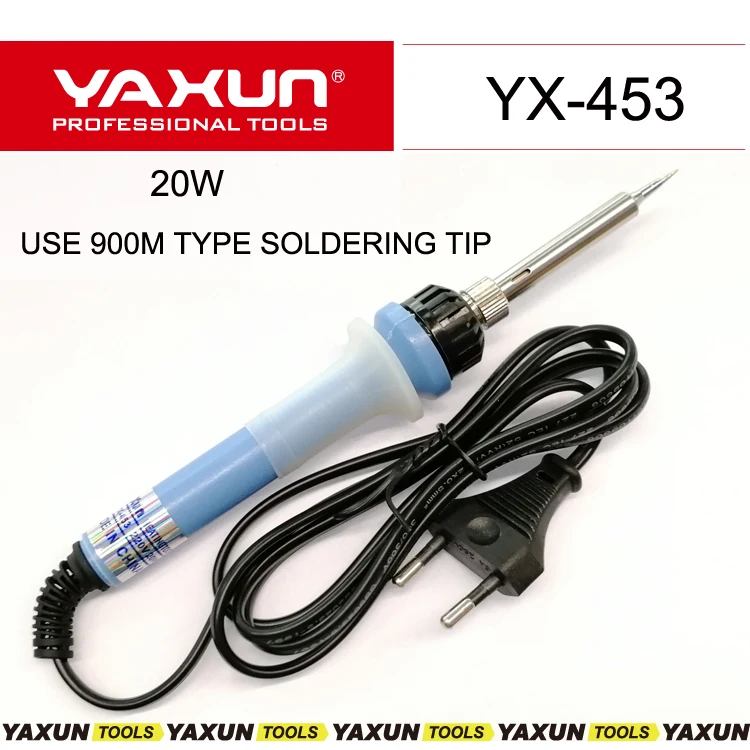 YAXUN YX453 110 В или 220 В паяльник электронный с теплостойкой пластиковой ручкой для iPhone инструмент для ремонта мобильных телефонов