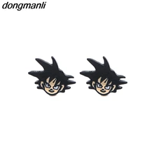 P1681 Dongmanli Dragon Ball Z Сон Гоку Эмаль серьги тапочки в виде персонажа аниме Buu Son Goku Krillin украшение для пирсинга, гвоздик серьги подарок для ребенка
