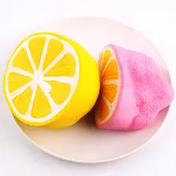 Jumbo мягкими лимон супер замедлить рост украшения фрукты прелести выжать игрушки телефон ремешок подвеска хлюпает антистресс Speelgoeds