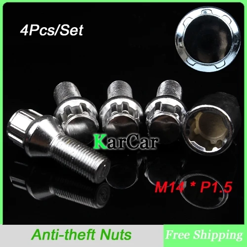 M14x1.5 Car Anti theft Screw Nuts Alloy Steel Wheel Nuts, Wheels Lock