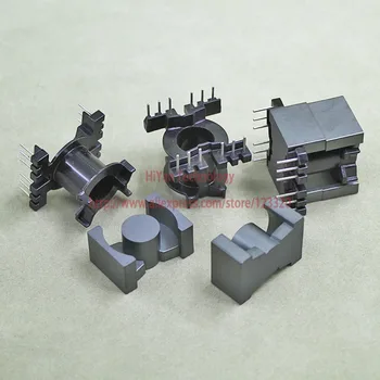 

5sets/lot PQ2625 PC40 Ferrite Magnetic Core and 6Pins + 6Pins Top Entry Plastic Bobbin Customize Voltage Transformer