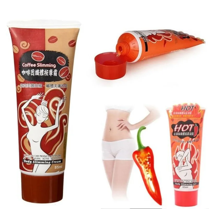 

85ml Weight Loss Slim Cream Balo Chilli Hot Coffee Anti-Cellulite Cream Body Wrap Slimming Fat Burner Gel