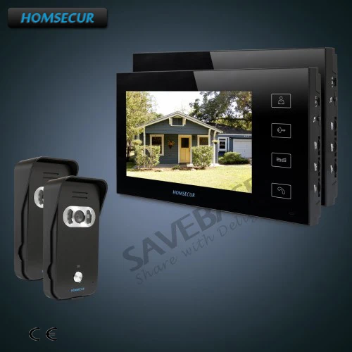 

HOMSECUR 7" Hands-free Video Door Entry Security Intercom+Touch Button Monitor+Ship from RU