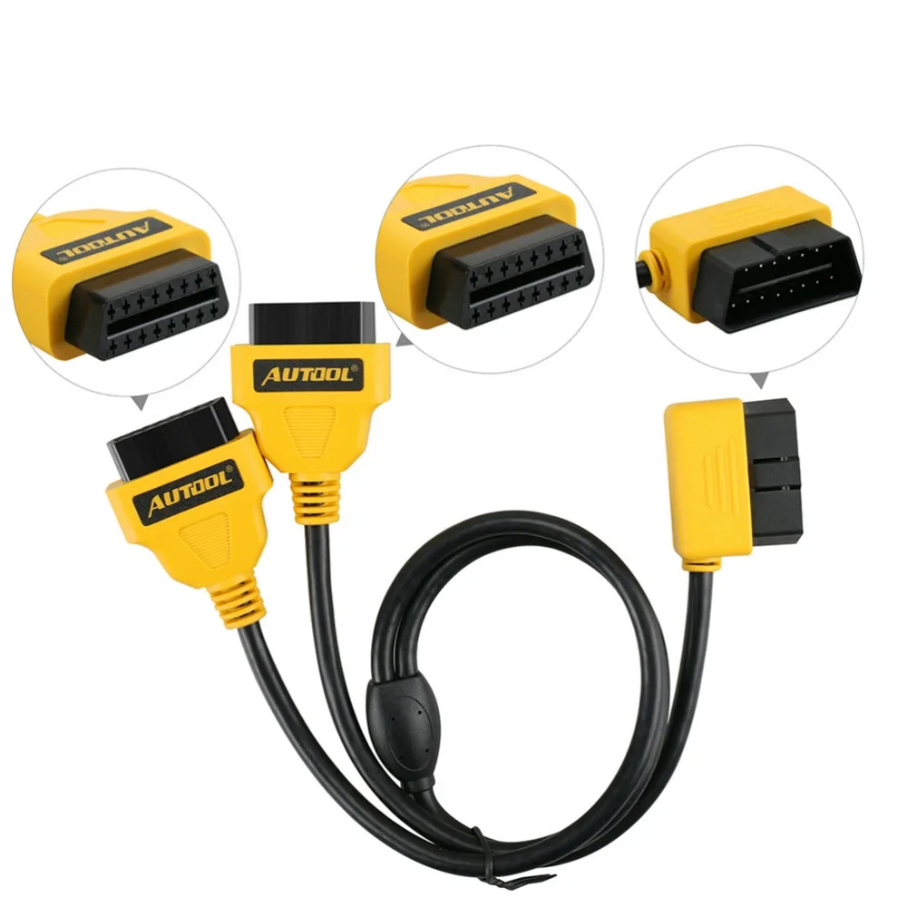 Удлинительный кабель AUTOOL OBD2 для Launch IDIAG/Easydiag/Pro/Pro3/V +/GOLO/Mdiag/ELM327/AL519 расширенный