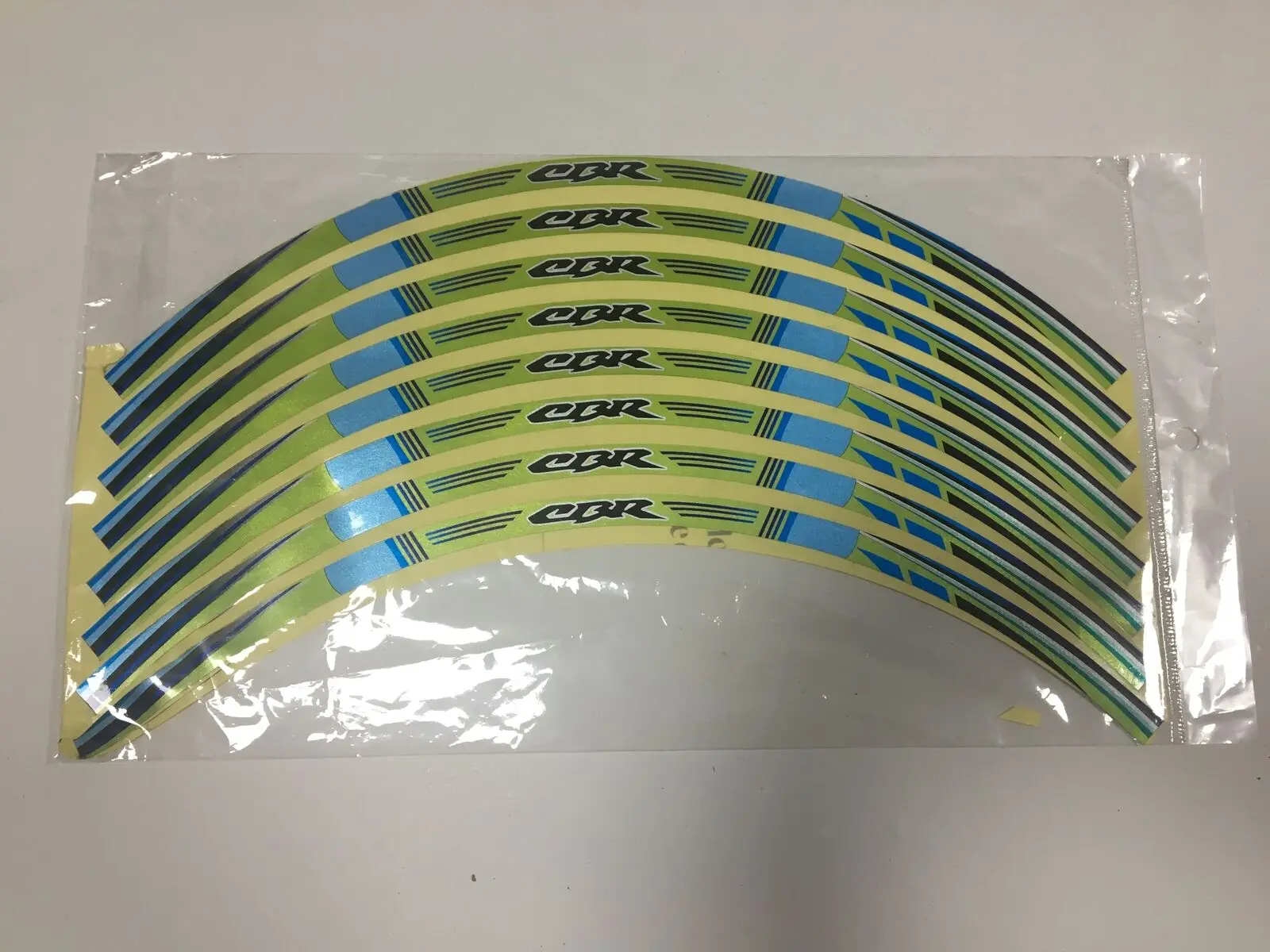 

17'-19' Rim Stripe Wheel Tape Decal Stickers For Honda CBR 250 300 600 1000 RR Green Universal Motorcycle Sticker Car Styling