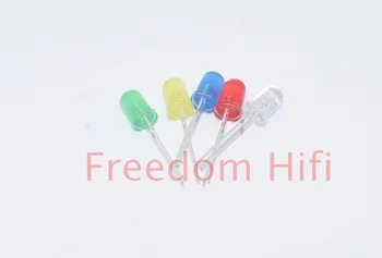 

N500Pcs/lot 3MM LED Diode Kit Mixed Color Red Green Yellow Blue White