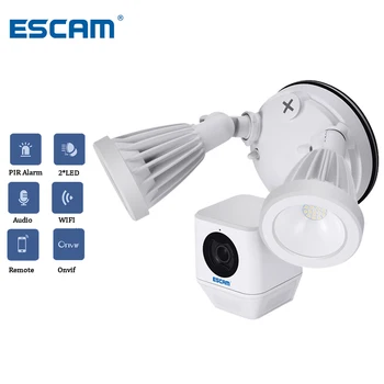 

ESCAM QF608 Floodlight Camera HD 1080P Security Wifi Camera Motion Detected Wall Light Wireless Security Cloud Storage For Home
