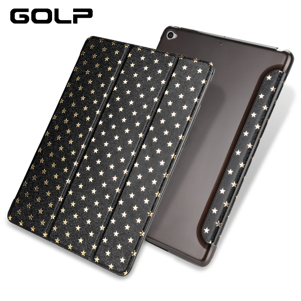 

cover For iPad mini 4 case, GOLP PU leather and Hard PC Smart Cover For iPad mini Case Ultra Slim flip stand for ipad mini 1 2 3