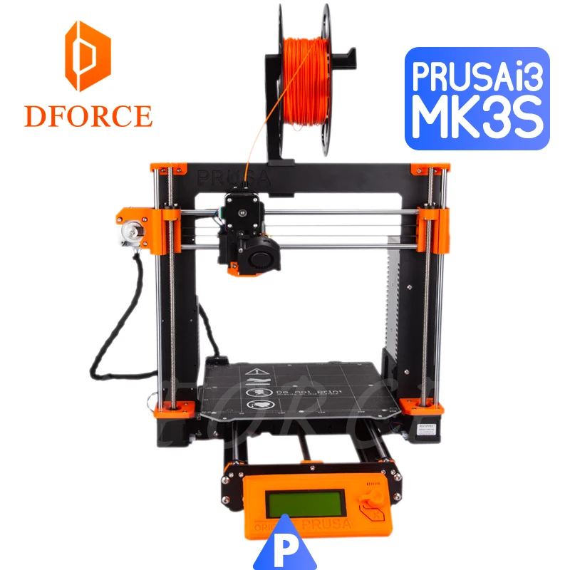 Best D FORCE Cloned Prusa I3 MK3S full kit (exclude Einsy Rambo board) PETG material 3D printer DIY MK2.5 MK3 MK3S