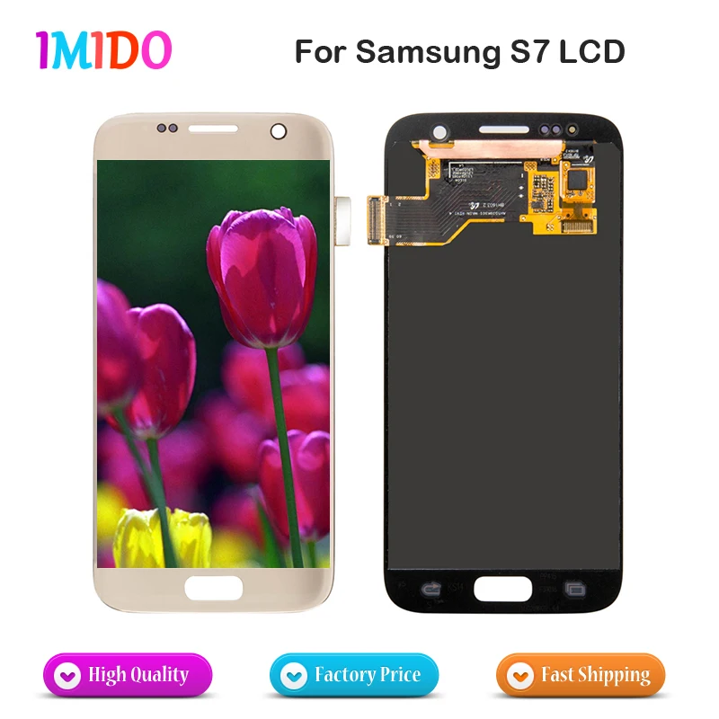 

Hot Selling For Samsung Galaxy S7 SM G930 G930F G930A G930V G930P G930T G930W8 LCD Display Touch Digitizer Screen Assembly