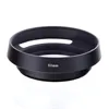 Metal Vented Lens Hood 37mm 39mm 40.5mm 43mm 46mm Screw-in Lente Protect + Lens Cap For Leica Canon Nikon Sony Olympus DLSR ► Photo 2/6