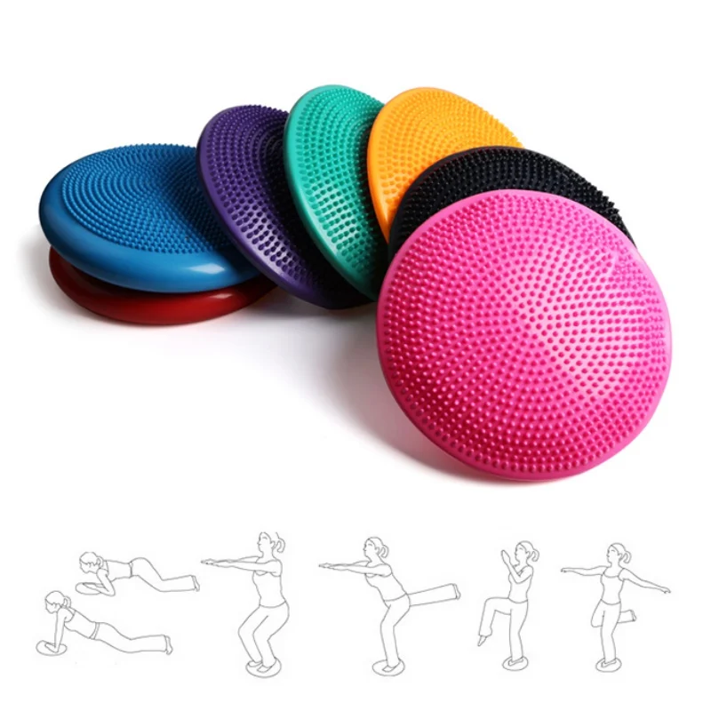 Фитнес мяч массажный шар для йоги баллон Йога колебание удержание равновесия Массажный коврик-подушка для йоги фитнес-Мячи С газовый