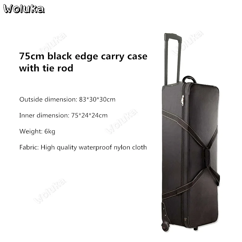 Чехол для переноски фотостудии, фотовспышка, коробка для хранения лампы, сумка для хранения, Оксфорд, водонепроницаемый чехол, аксессуары для фотосъемки, сумка CD50 T11 - Цвет: 75cm black edge case