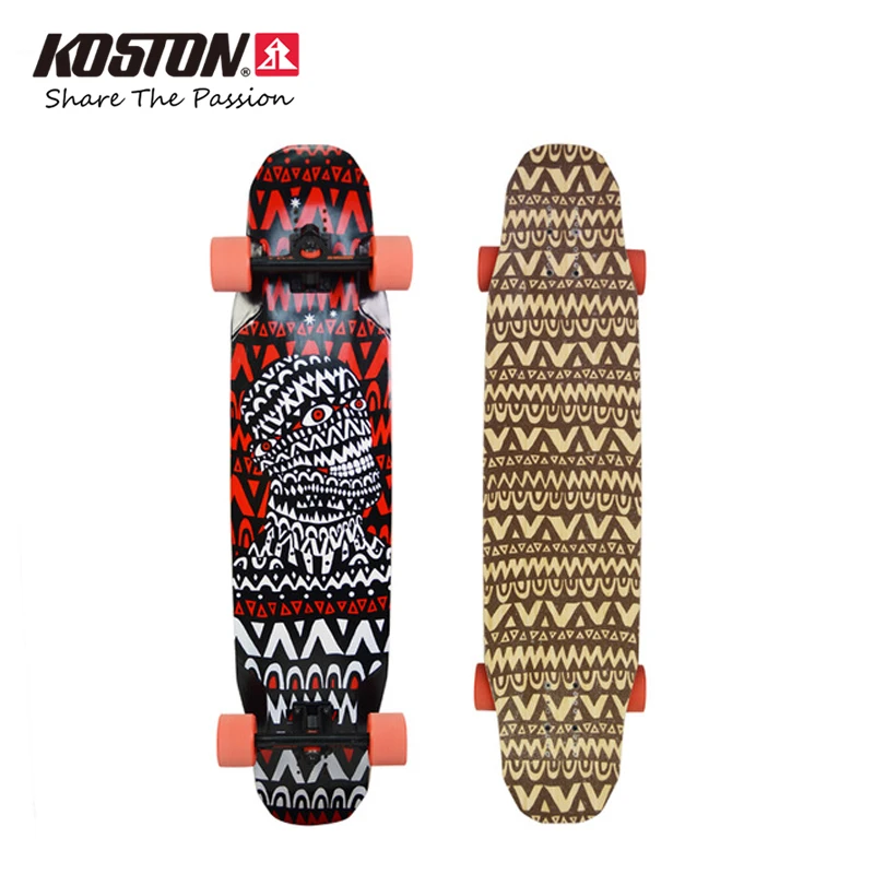 Koston Профессиональный longboard завершает extreme все вокруг скейтборд 40 дюймов бамбука и Стекло Волокно Гибридный Материал доска lb303