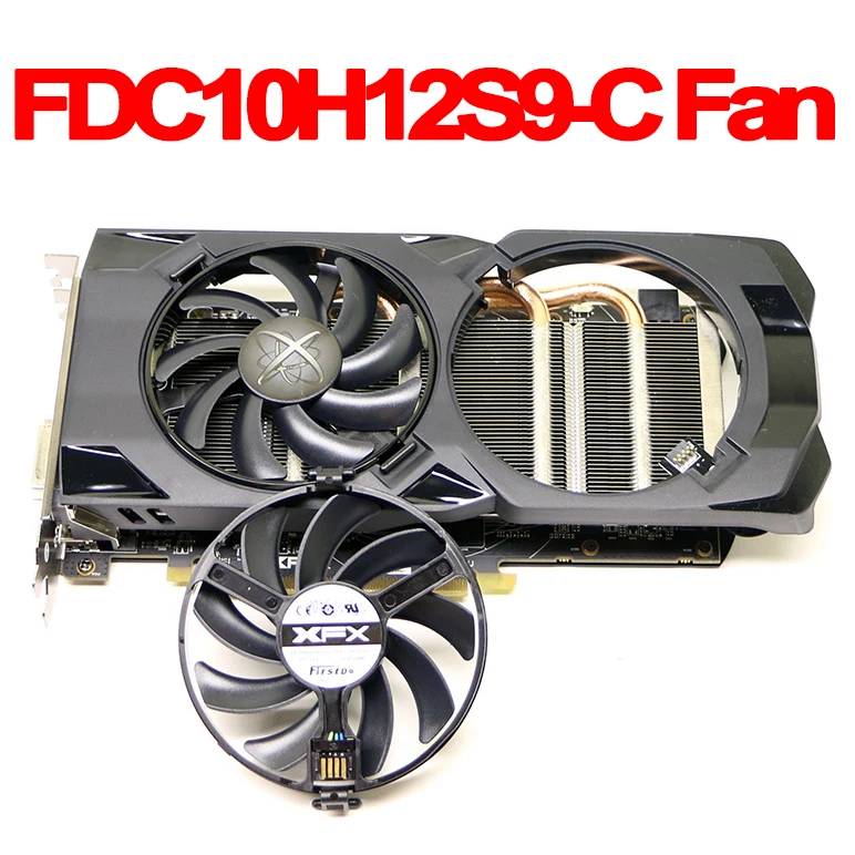 94 мм FDC10H12S9-C светодиодный охладитель вентилятор заменить для XFX AMD Radeon R7 370 RX 470 480 570 580 RX460 RX 460 Графика карты вентилятор охлаждения