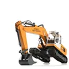 Wireless Electric Simulation RC Excavator Alloy Model 2.4G 64CM 17CH Drill Grab Dig 3 In 1 Large Remote Control Alloy RC Truck 2