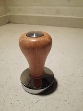 FeiC 1 stück Holzgriff 58mm Edelstahl Kaffee Espresso Tamper Bean staub Presse für Barista