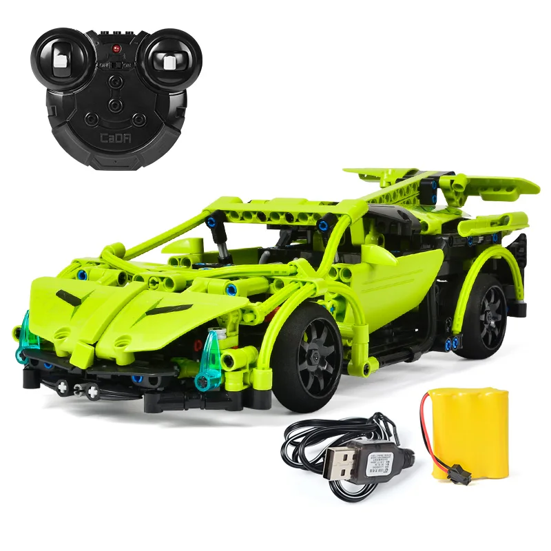 

453pcs Building Blocks RC Racing Car Compatible Legoinglys Technic City Series Brick Electric Power Remote Control Block Kid Toy