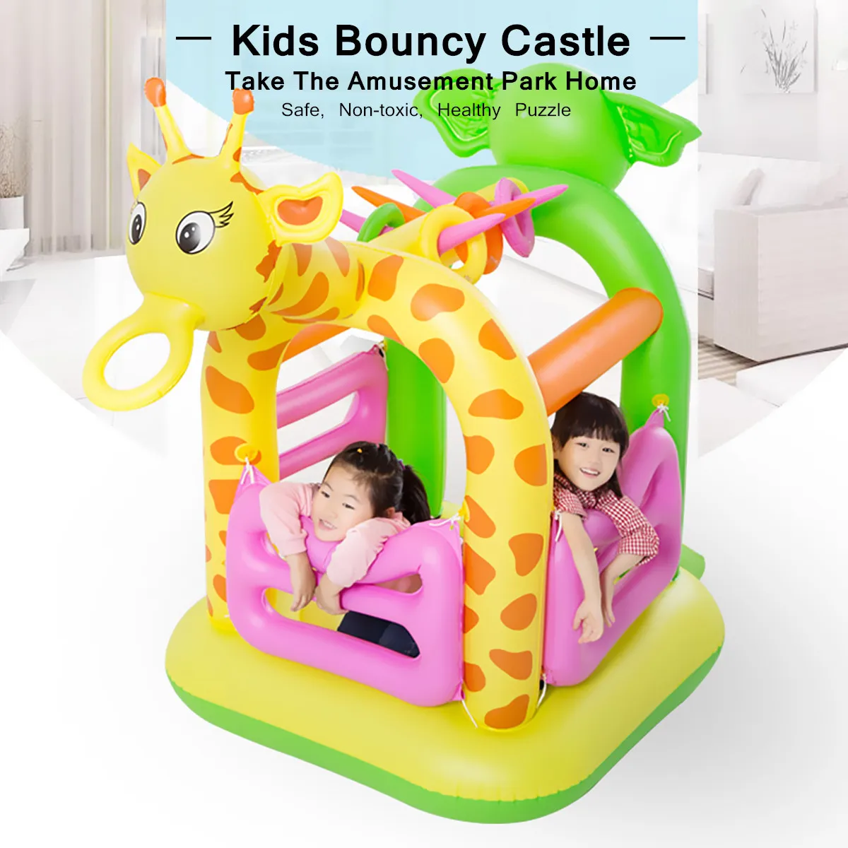 

Non-toxic Multi-functional Design PVC Inflatable Kids Children Bouncy Slide Castle Jumping Bouncer House Outdoor Play Colorful