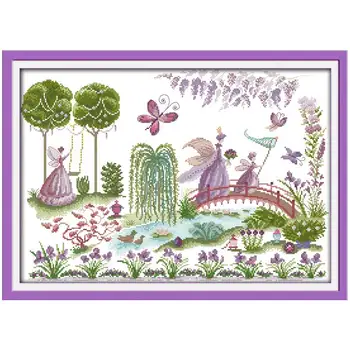 

Catching butterfly Counted Cross Stitch 11CT 14CT Cross Stitch Set Wholesale Cartoon Cross-stitch Kit Embroidery Needlework