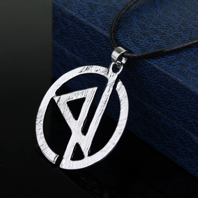 Посеребренный Linkin Park band классический логотип символ ожерелье полый кулон с кожаной цепочкой для любителей музыки лучший подарок