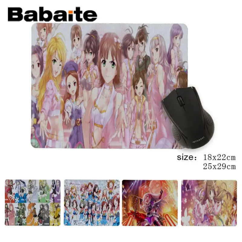 

Babaite Vintage Cool Idol Master Unique Desktop Pad Game Mousepad Good quality No Lock Edge Game Mouse Pad
