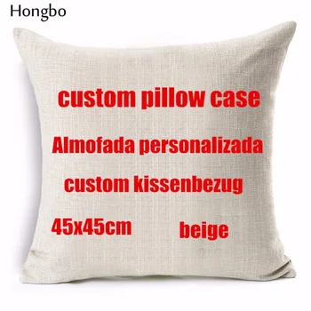 

Hongbo Private Customization home Decorative Pillows Cushion Cover Personalized Cotton Linen Pillowcase Print Photo Imge Picture