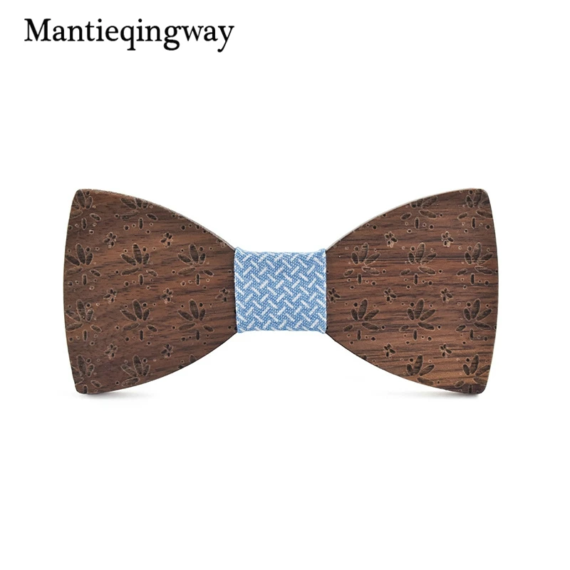 Mantieqingway новинка из дерева ручной работы с бантом для детей мальчиков и девочек деревянный галстук-бабочка вечерние рубашка Bowknots Gravatas