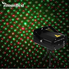 Мини DJ клуб диско проектор сценический светильник зеленый красный функция голосового управления с пультом дистанционного управления для дискотеки, бальных залов, KTV комнат, баров