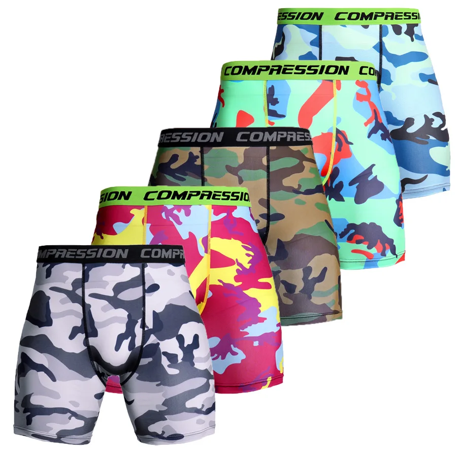 smart casual shorts mens Summer Camouflage Bermuda Compression Shorts Men Army Shorts 3D Print Bodybuilding Tights Short Pants Men's Shorts Sportswear casual shorts for men