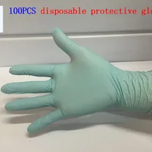 Одноразовые нитриловые перчатки класса А, 100 шт, разноцветные нитриловые перчатки, резиновые перчатки для тату