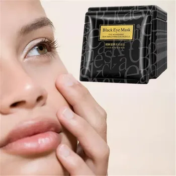 

1Pcs= Black Eye Mask Deck Out Women Crystal Eyelid Patch / Crystal Chrysanthemum Eye Mask Black Mask Dark Circle Anti-Aging