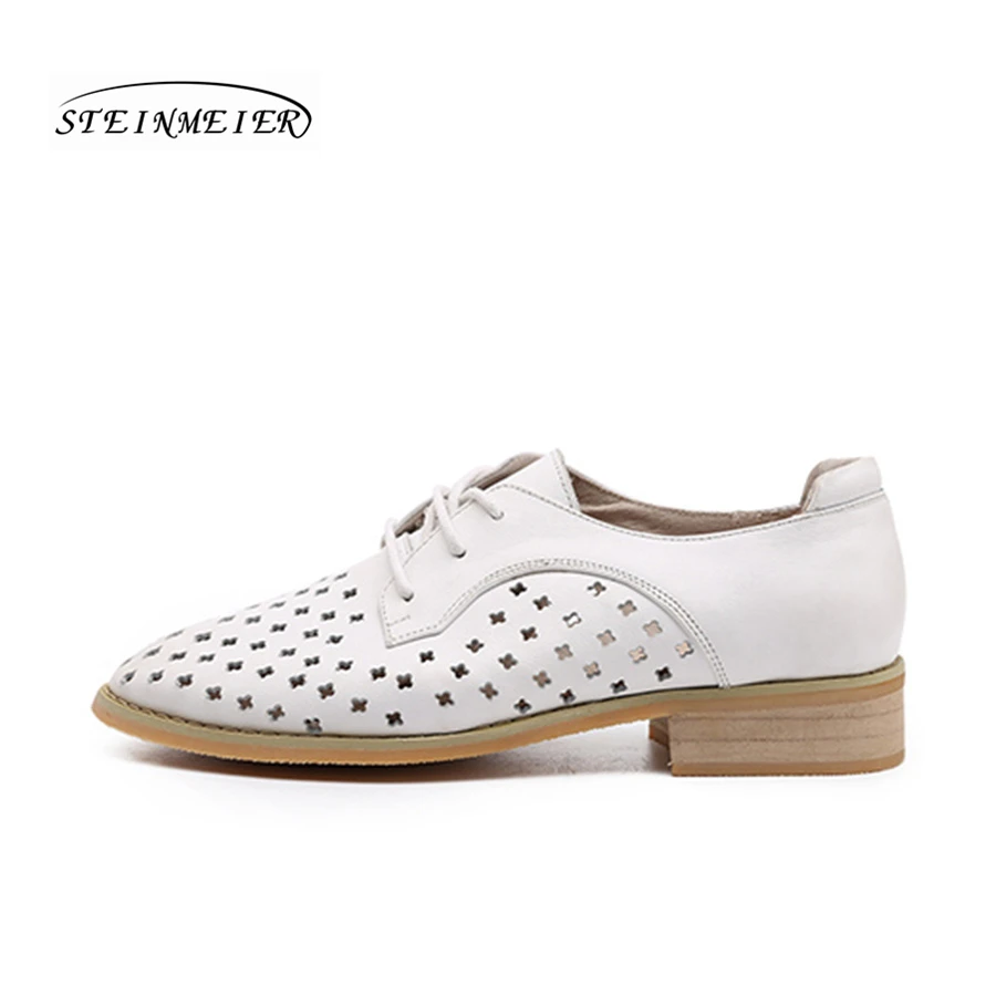 Handmade Für Hohl Aus Schuhe Frauen Flache Frau Weiß Oxford White Echtem Brogue Vintage Leder Casual Color other Quaste Retro vd4nZzp4