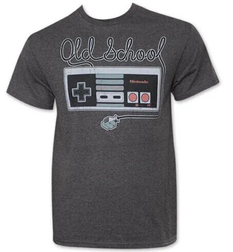 

Nintendo Men's Old School Controller T Shirt 100% Cotton Short Sleeve Personalized Custom T-shirts Design Your Logo